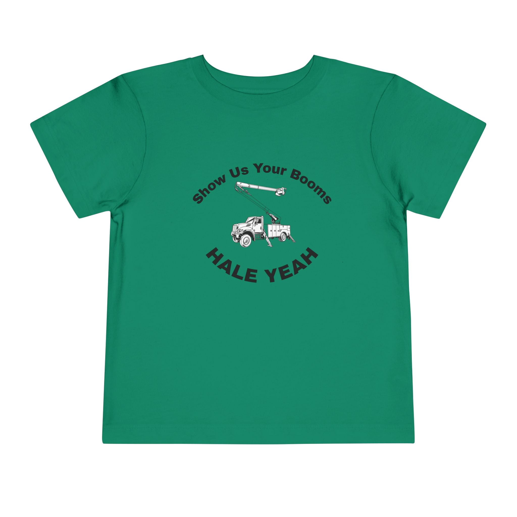 "Show Us Your Booms" Toddler Crane Shirt