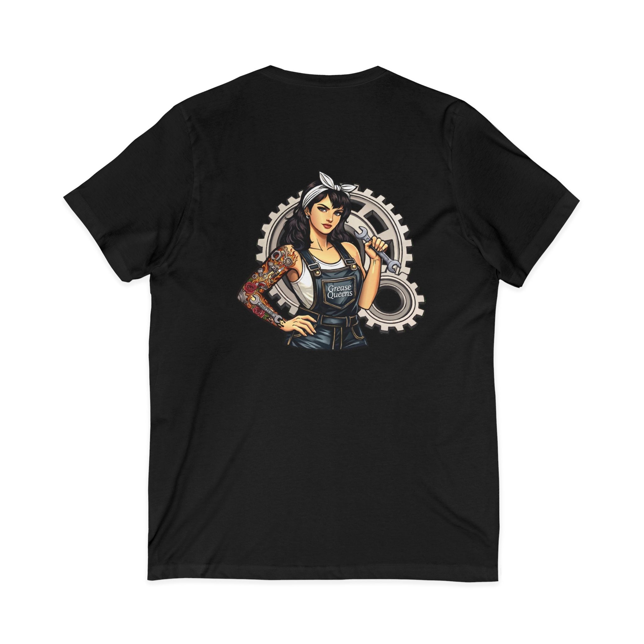Grease Queen Drip V-neck Tee