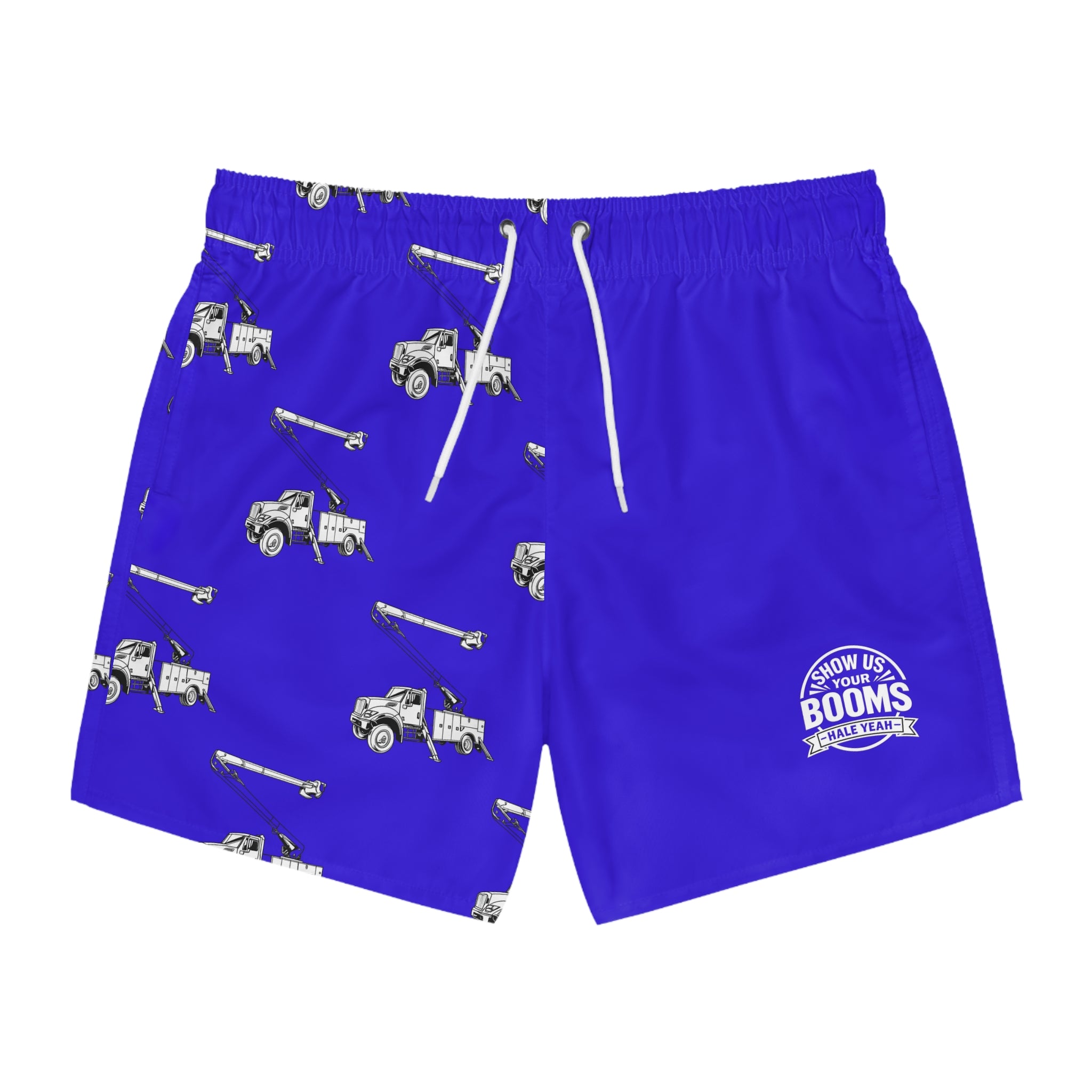 "Show Us Your Booms" Swim Trunks