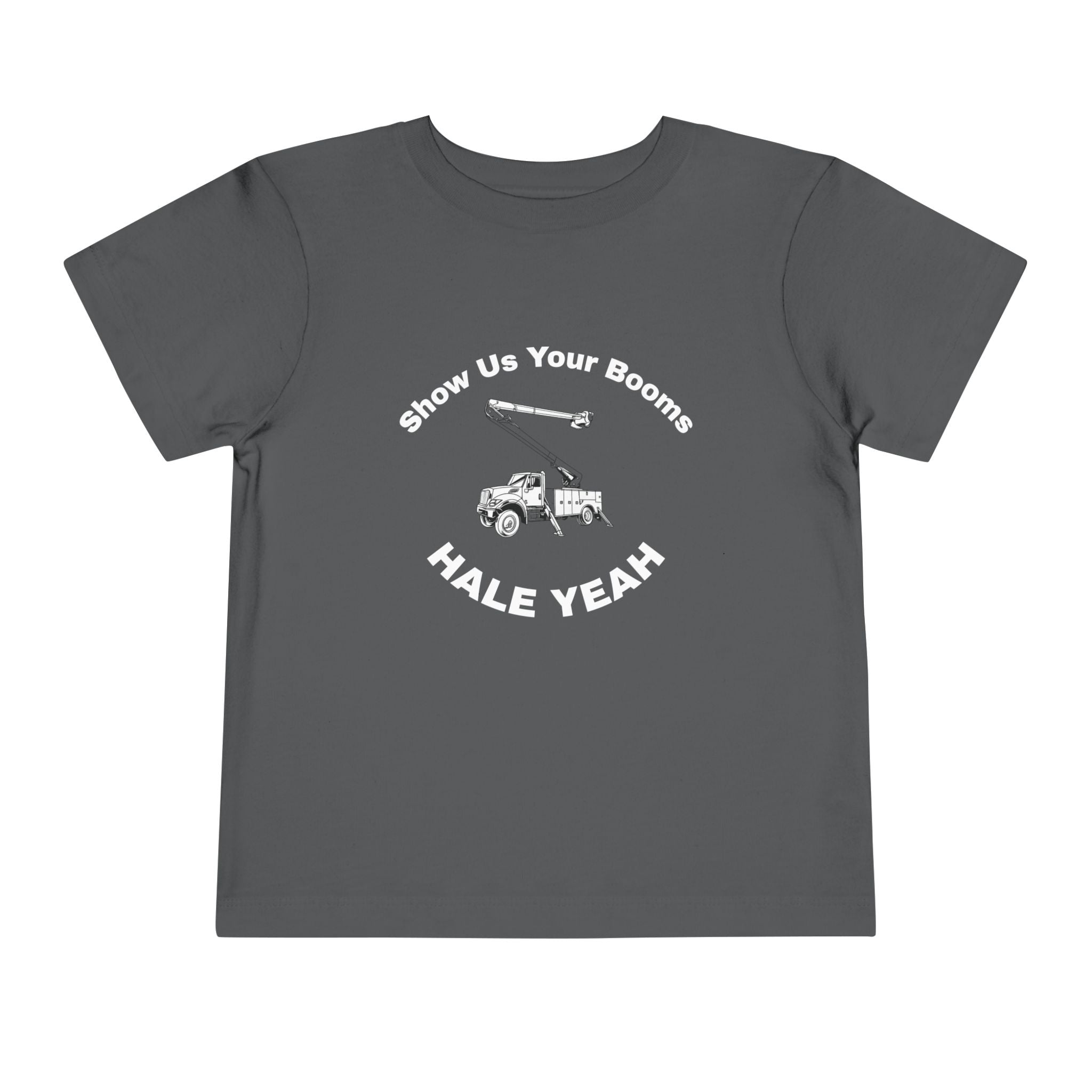 "Show Us Your Booms" Toddler Crane Shirt