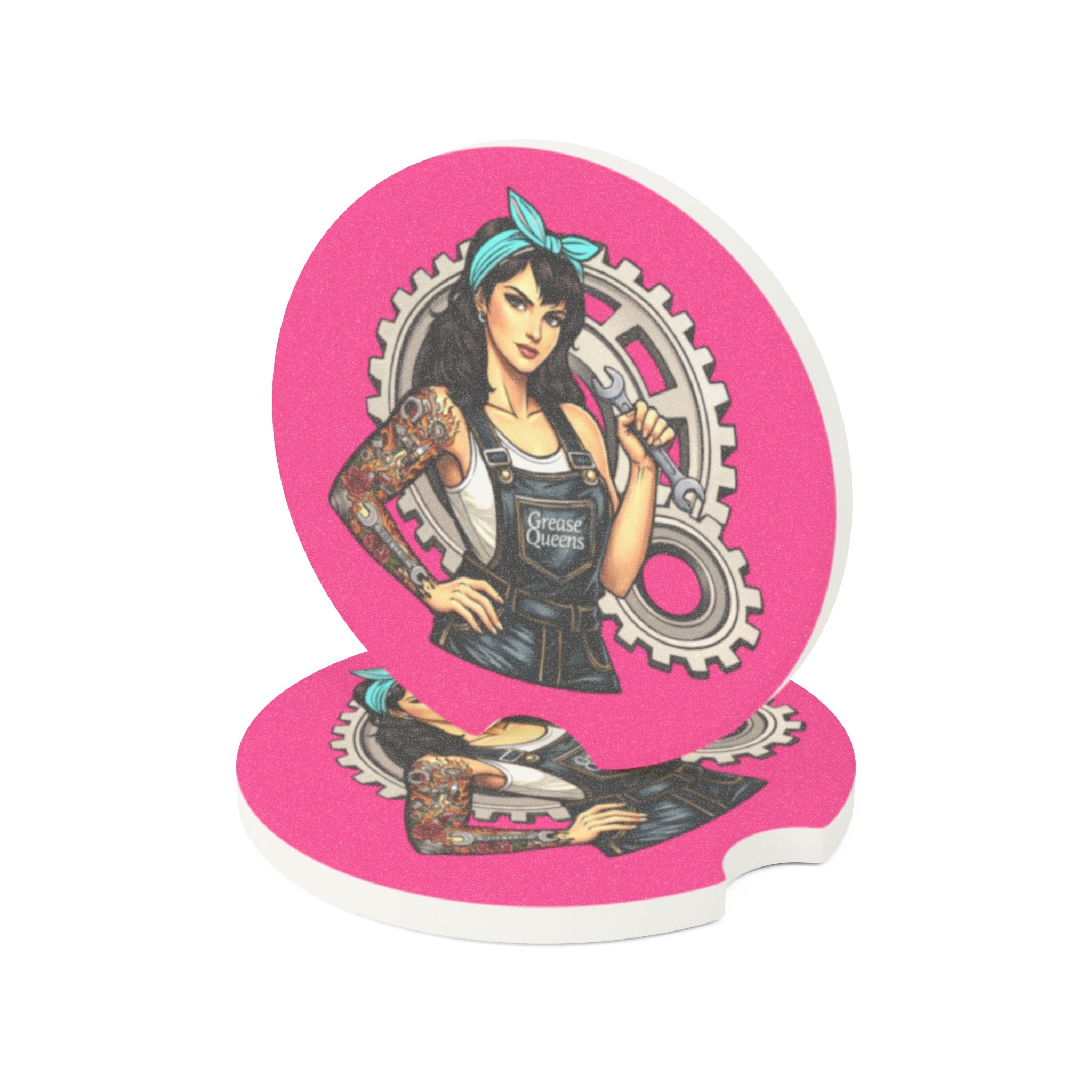 Grease Queen Soapstone Car Coaster