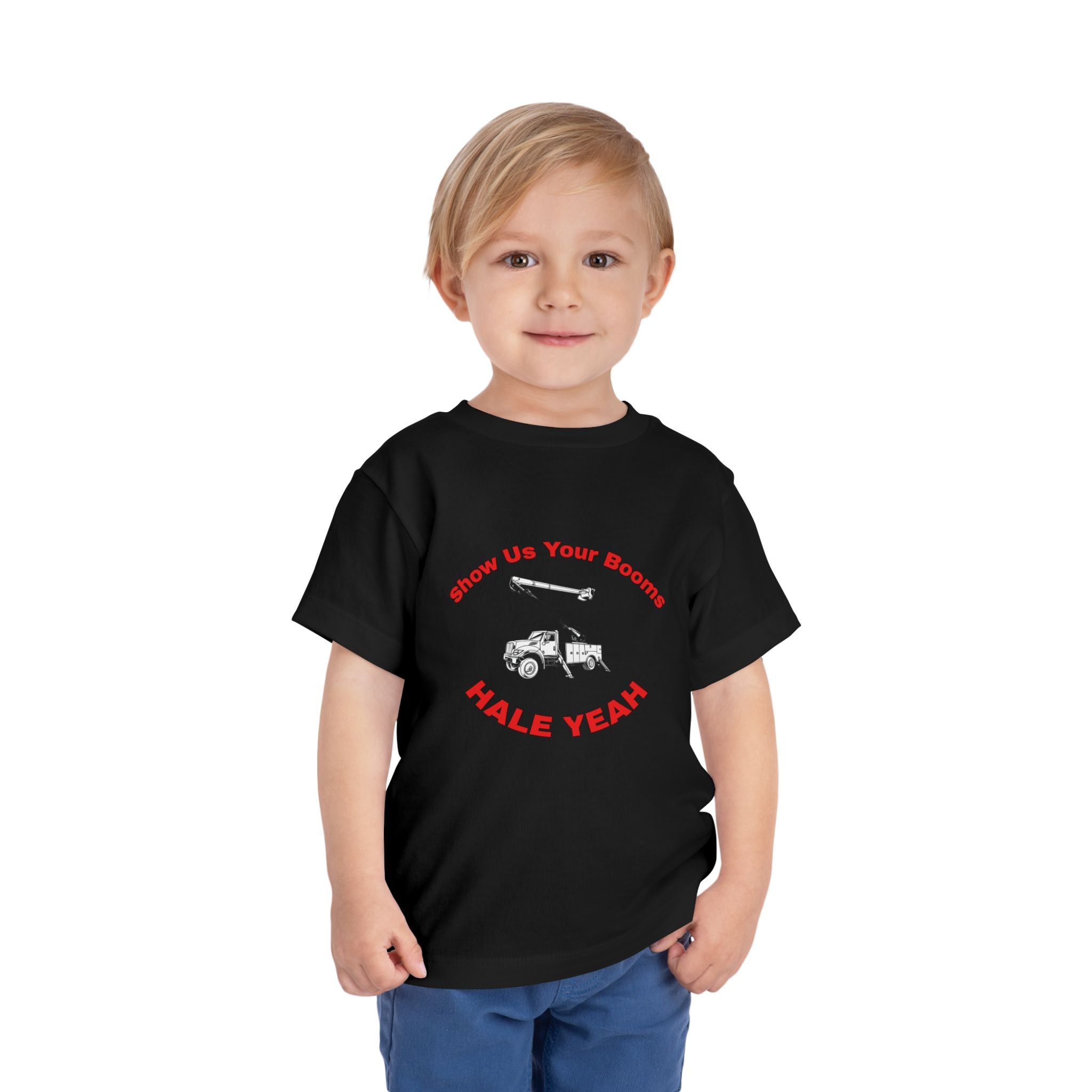 "Show Us Your Booms" Toddler Crane Shirt