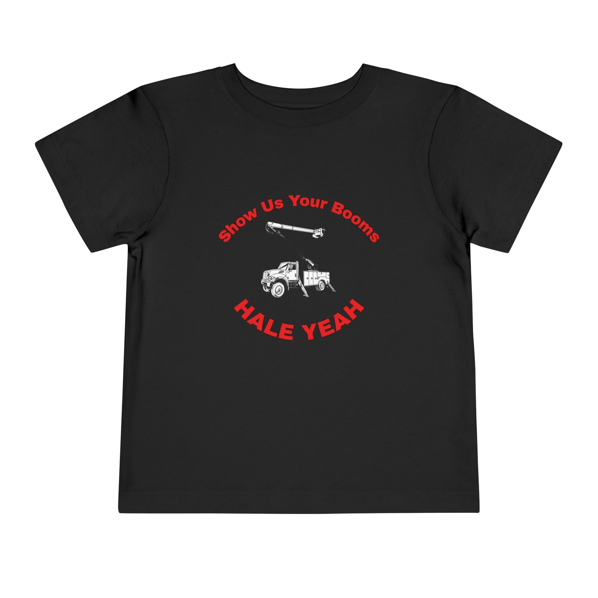 "Show Us Your Booms" Toddler Crane Shirt