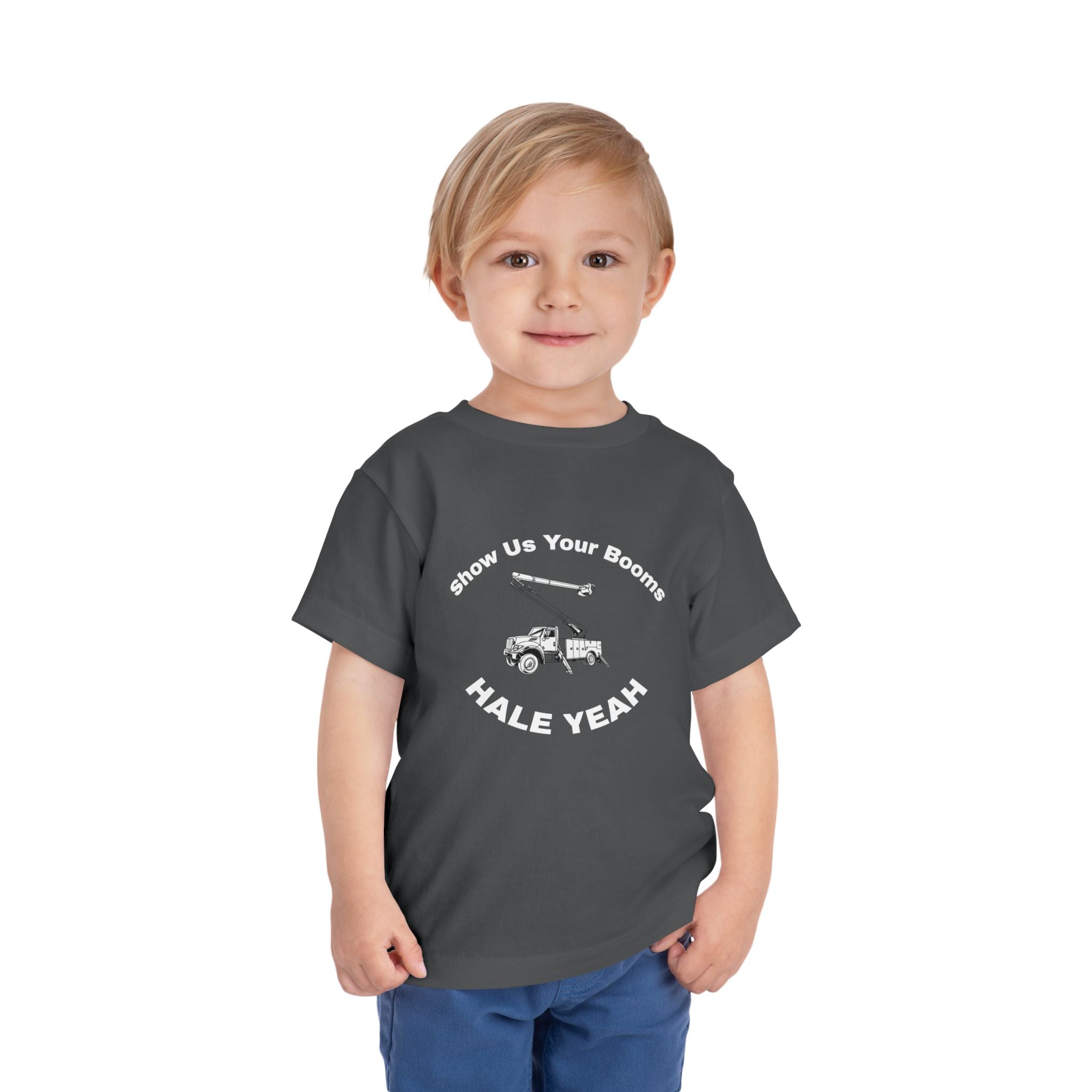 "Show Us Your Booms" Toddler Crane Shirt