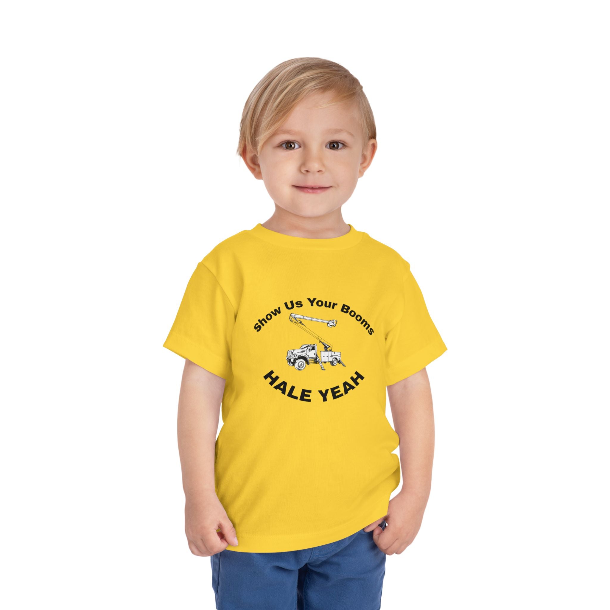"Show Us Your Booms" Toddler Crane Shirt