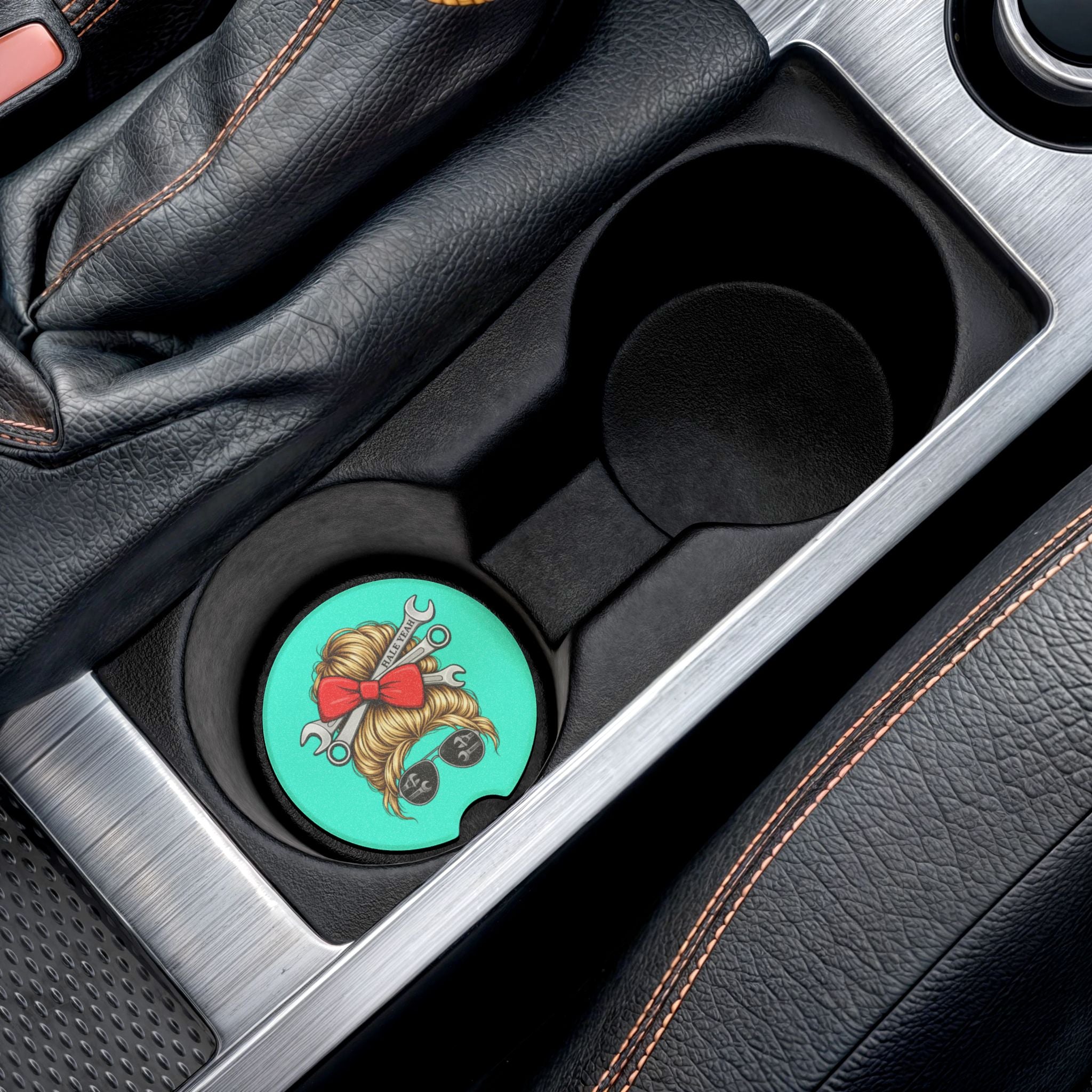 Grease Queen Soapstone Car Coaster