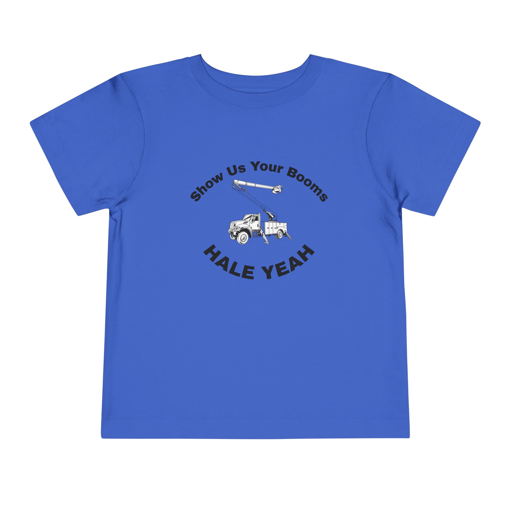 "Show Us Your Booms" Toddler Crane Shirt