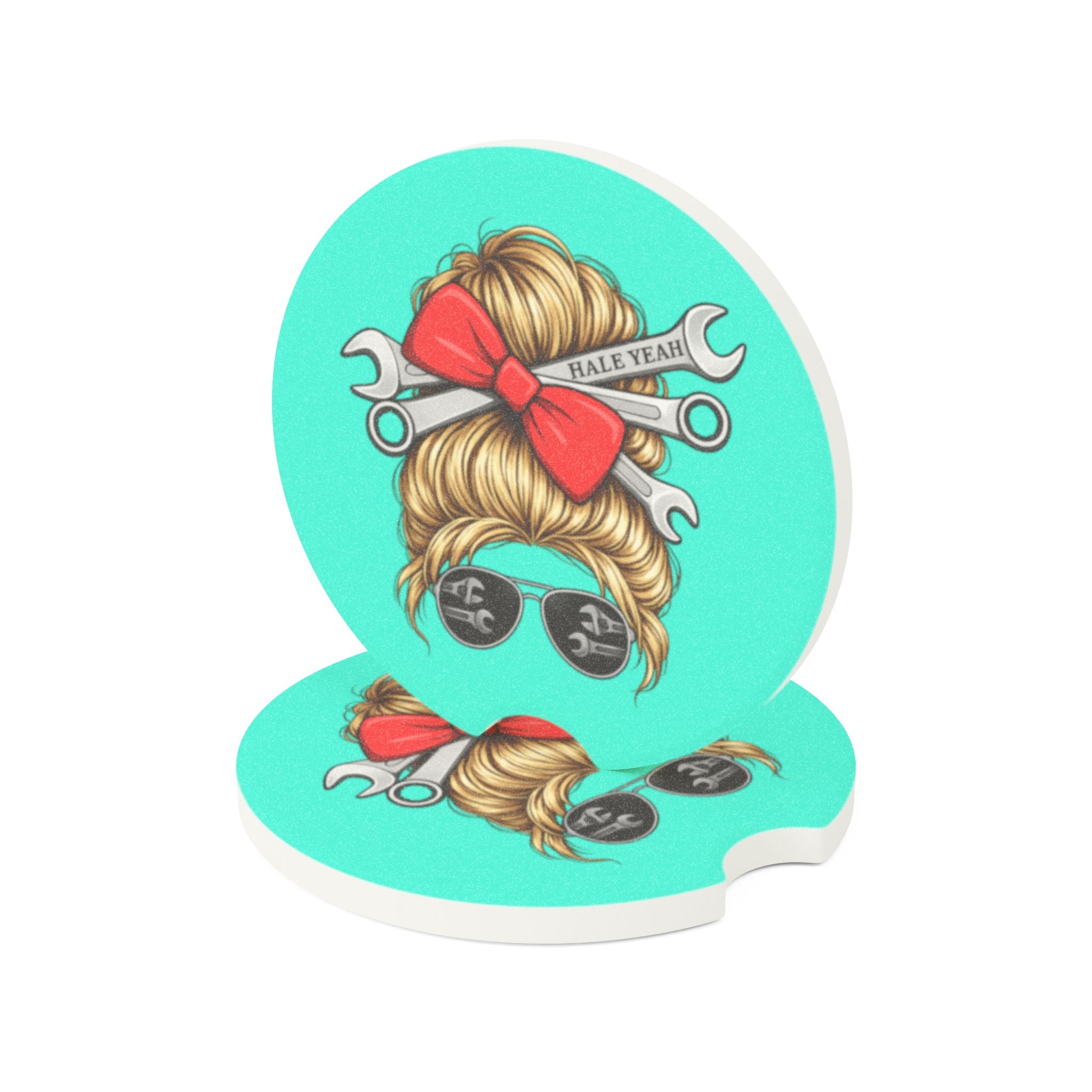 Grease Queen Soapstone Car Coaster