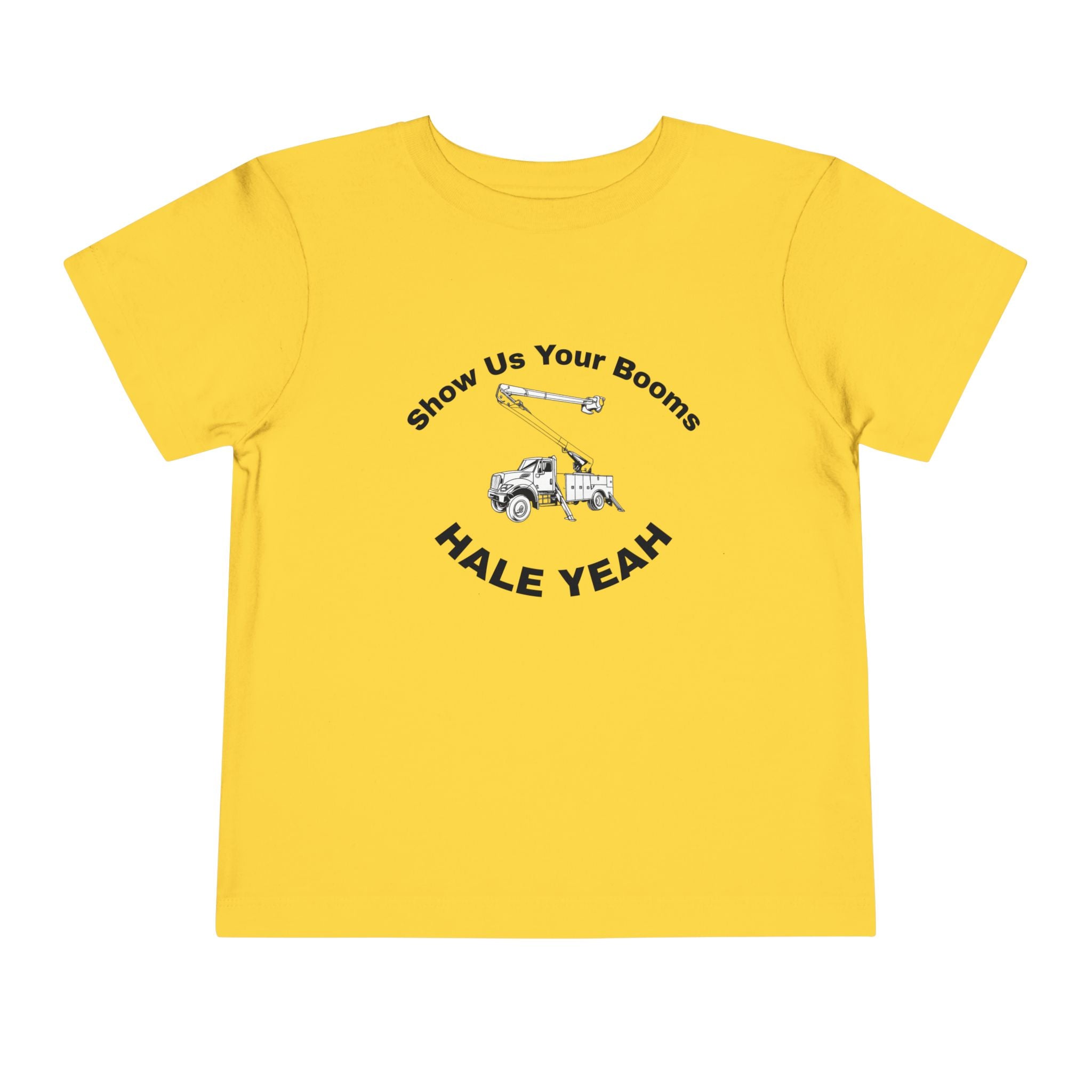"Show Us Your Booms" Toddler Crane Shirt