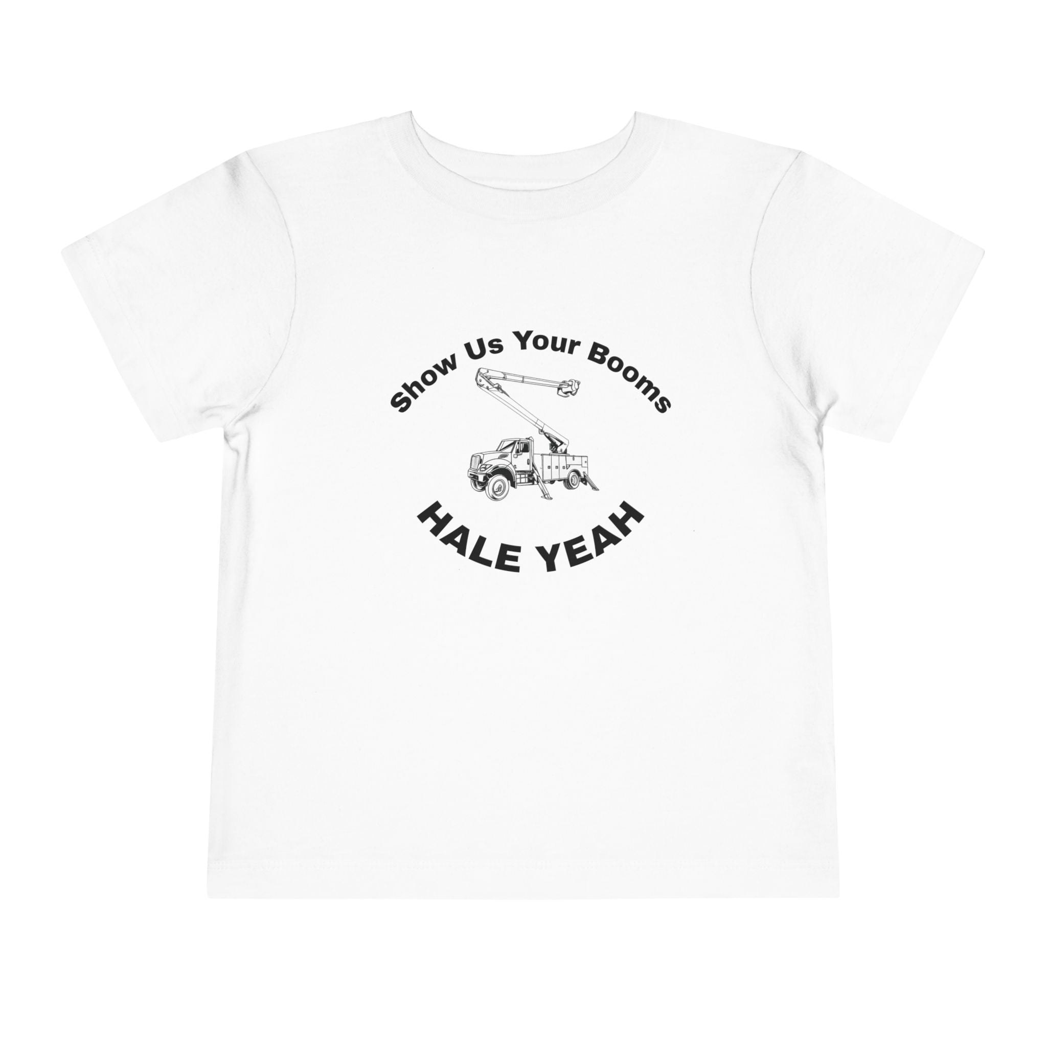 "Show Us Your Booms" Toddler Crane Shirt